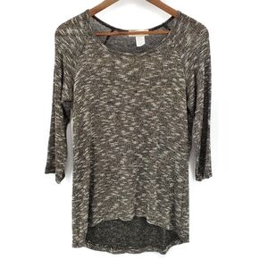 Janeric Womens 3/4 Sleeve High-Low‎ Top Medium